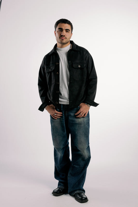 Suede Jacket | Black