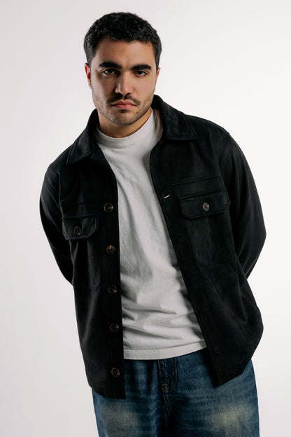 Suede Jacket | Black