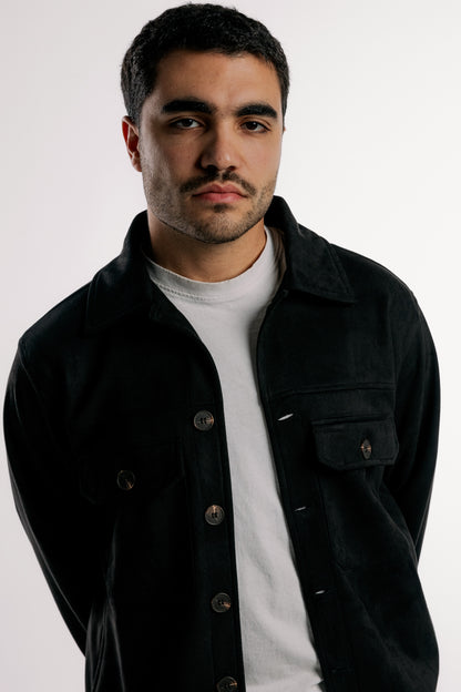 Suede Jacket | Black