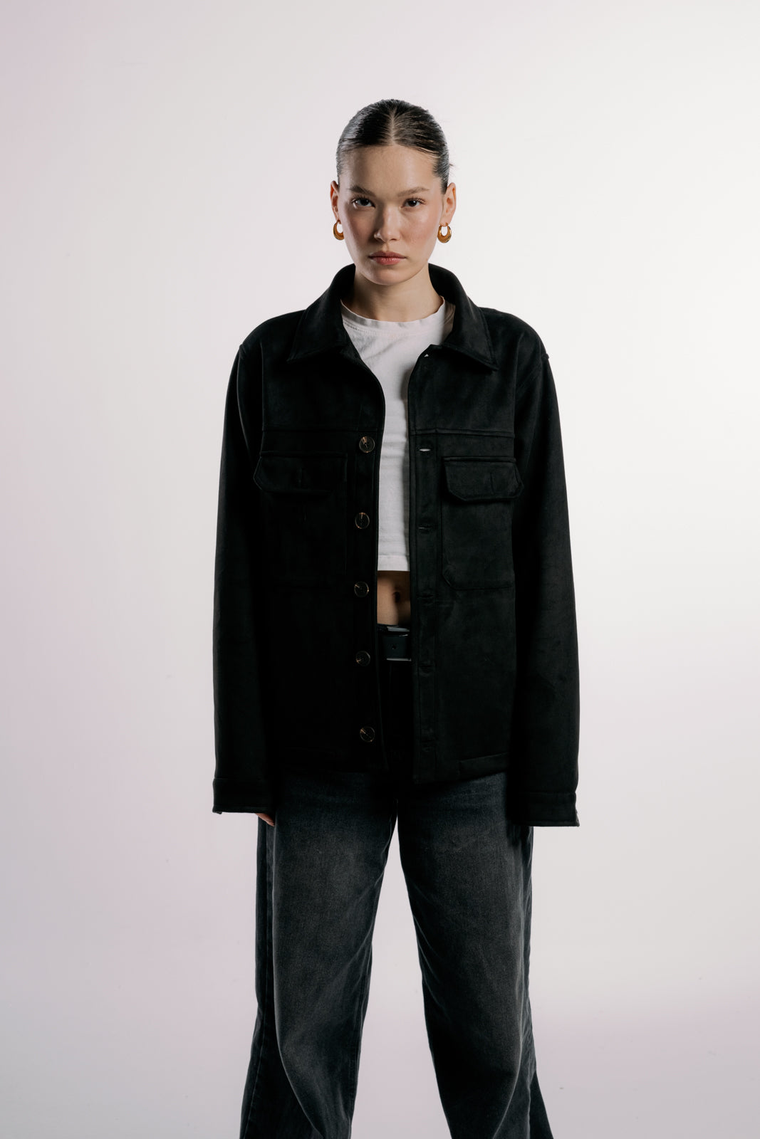 Suede Jacket | Black