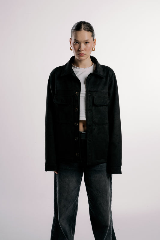 Suede Jacket | Black