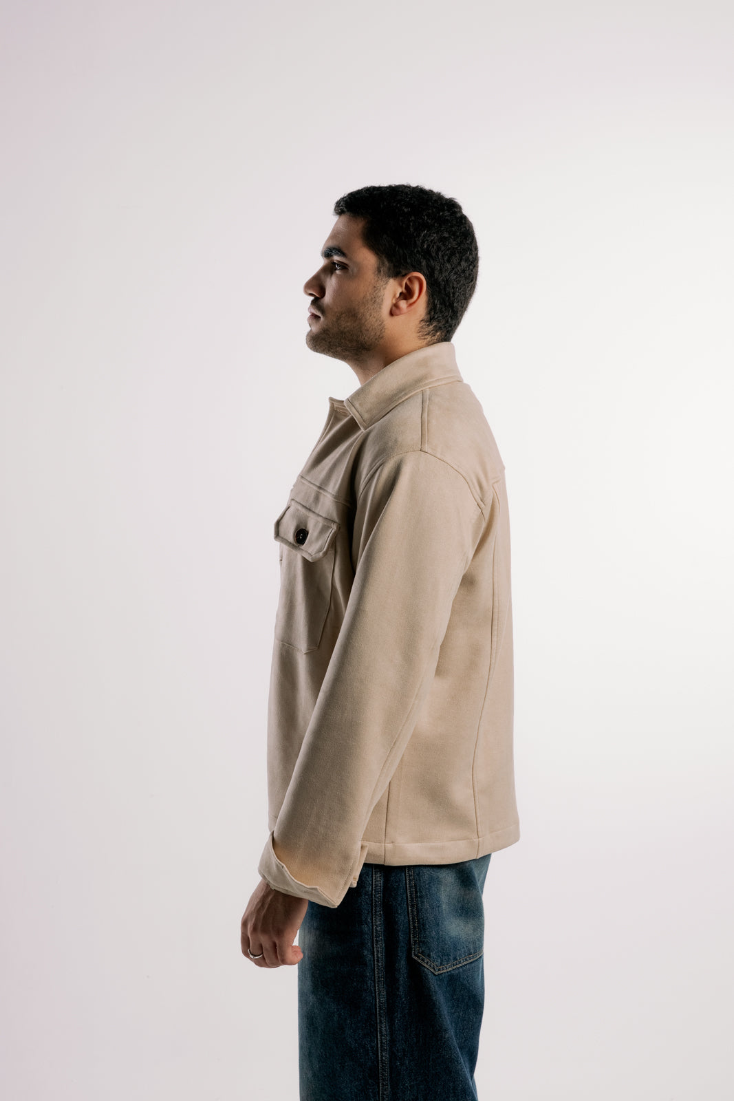 Suede Jacket | Beige