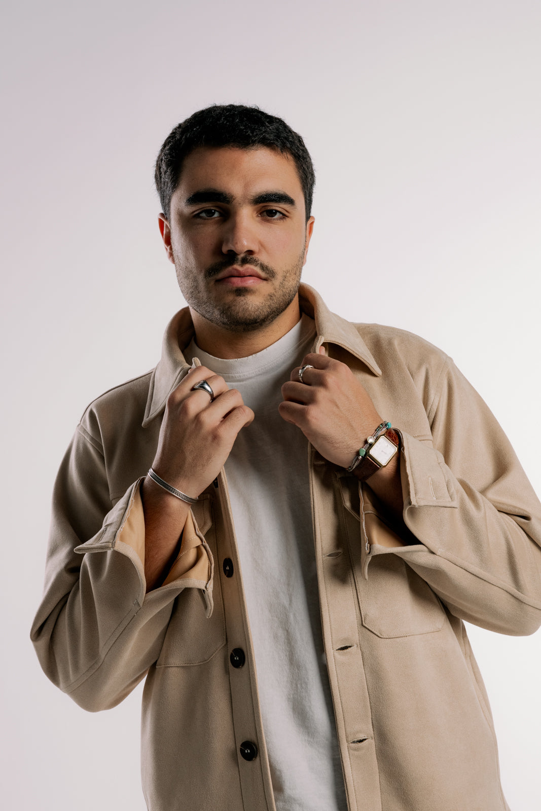 Suede Jacket | Beige