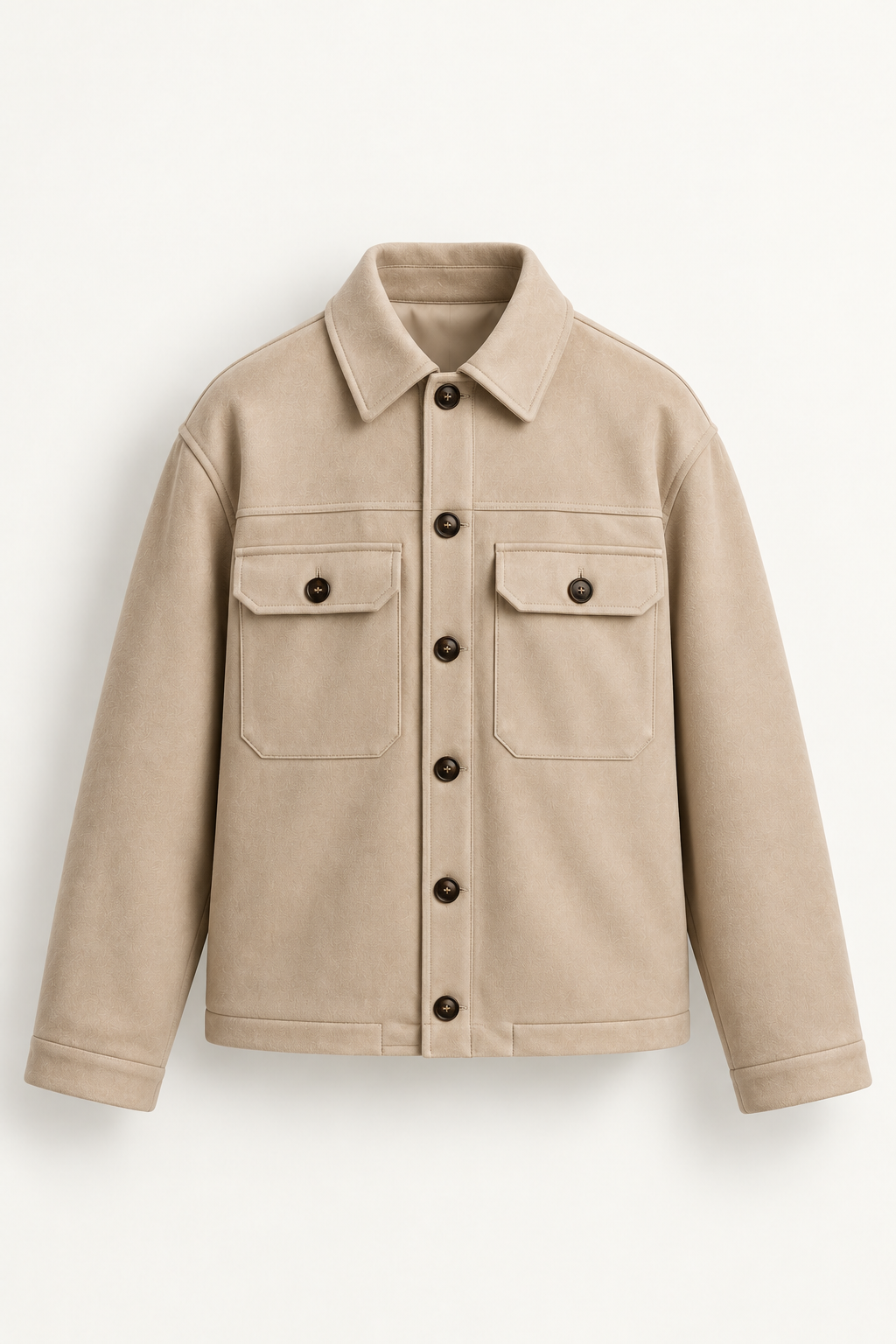 Suede Jacket | Beige