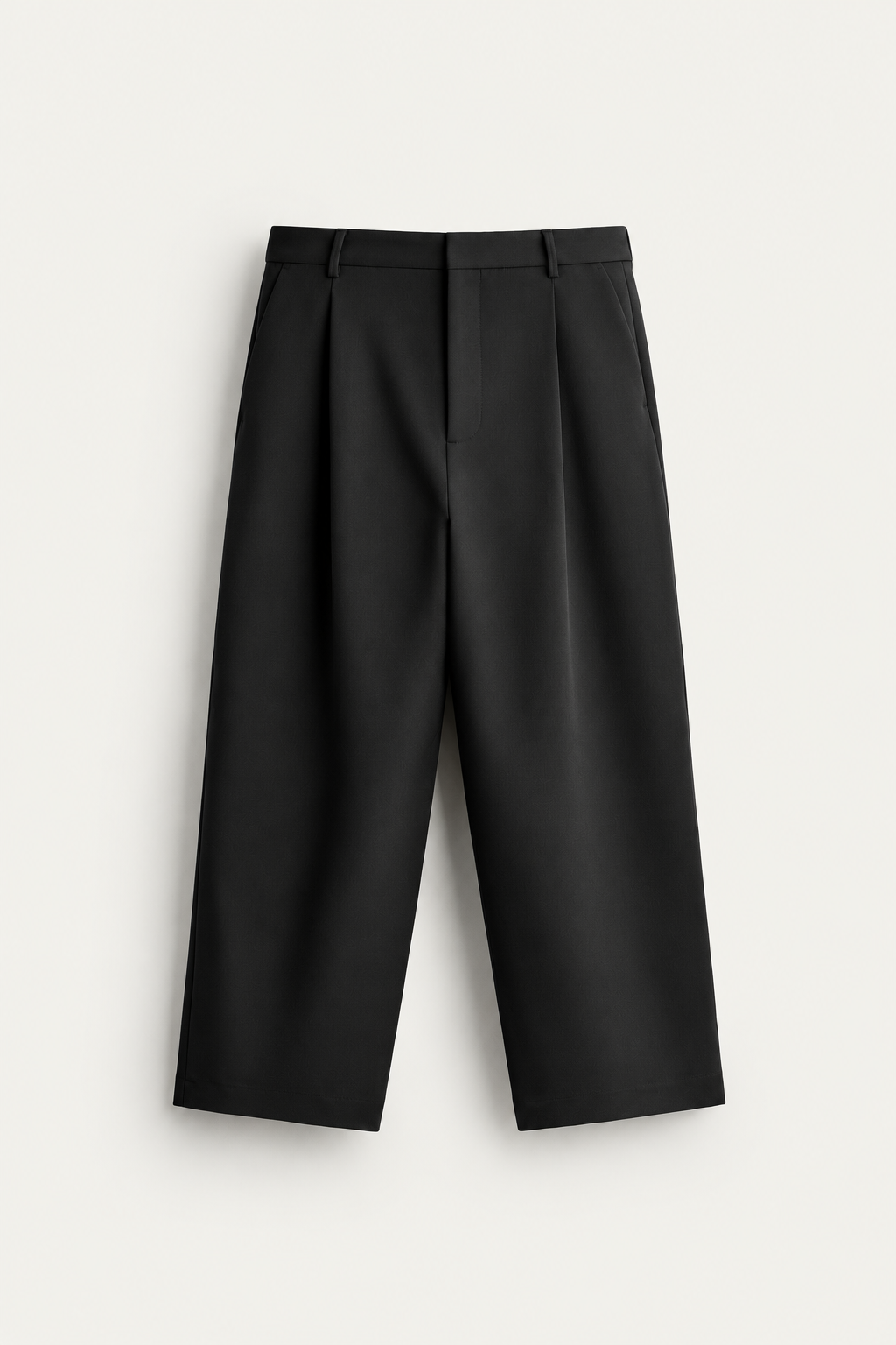 PLEATED TROUSERS | BLACK