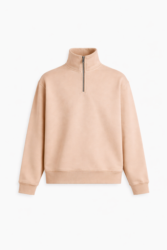 Quarter-Zip | Beige
