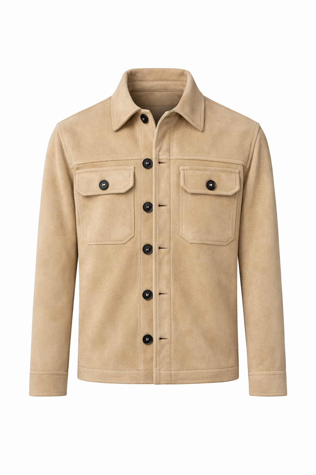 Suede Jacket | Beige