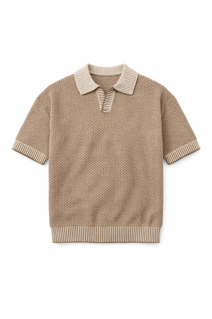OPEN KNIT TEE