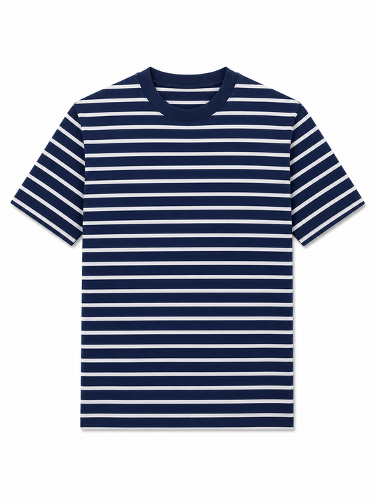 STRIPED T-SHIRT | NAVY