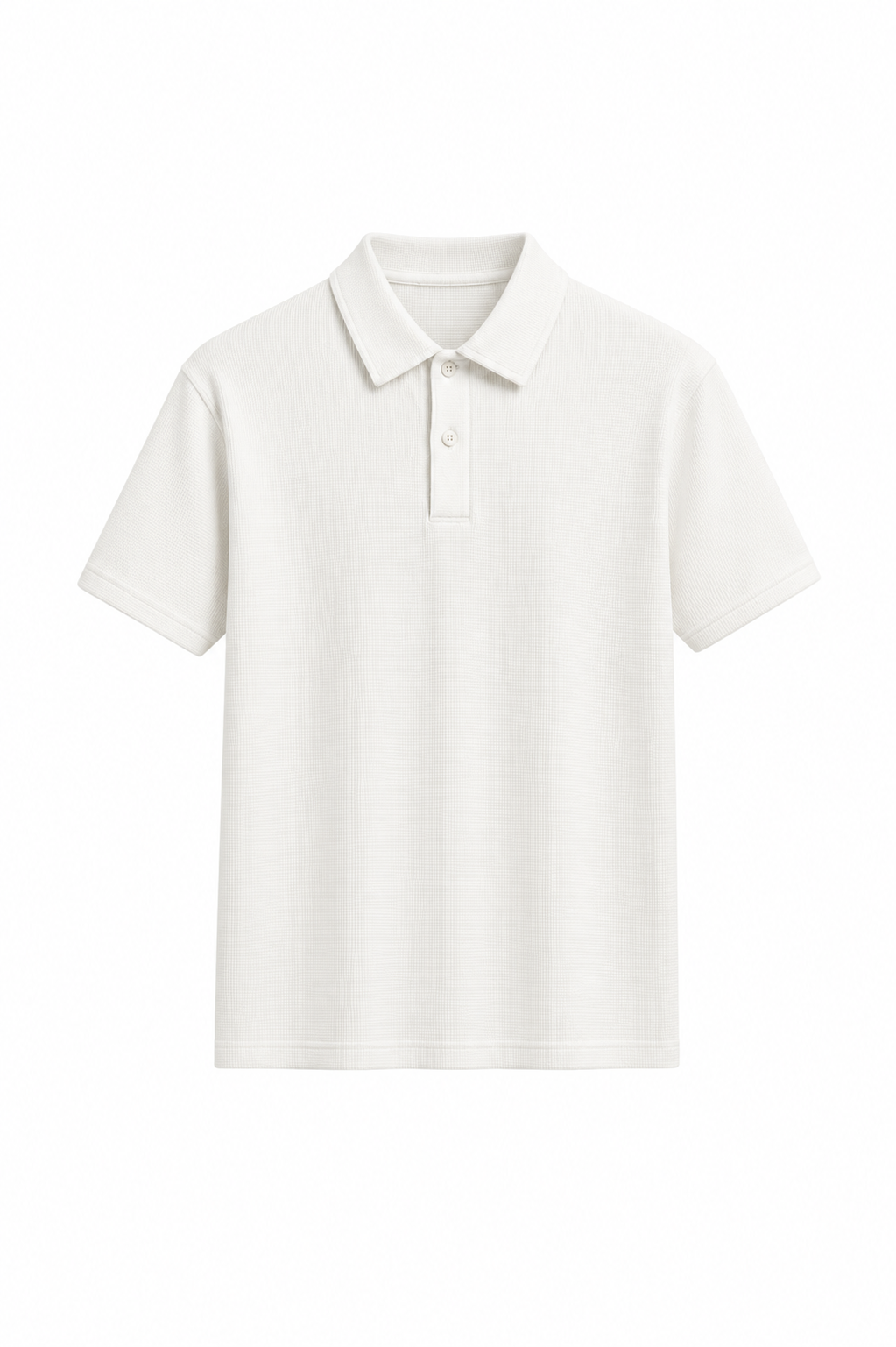 TEXTURED POLO | WHITE