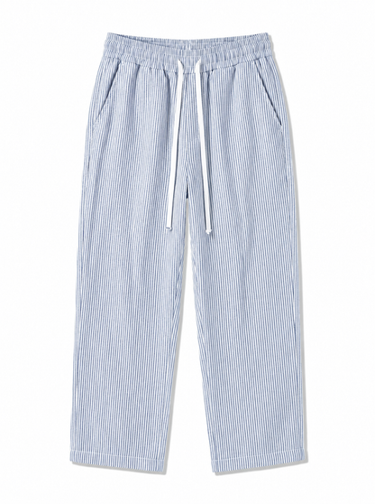 LIGHT BLUE STRIPED PANTS