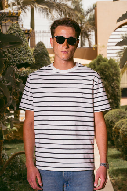 STRIPED T-SHIRT | WHITE
