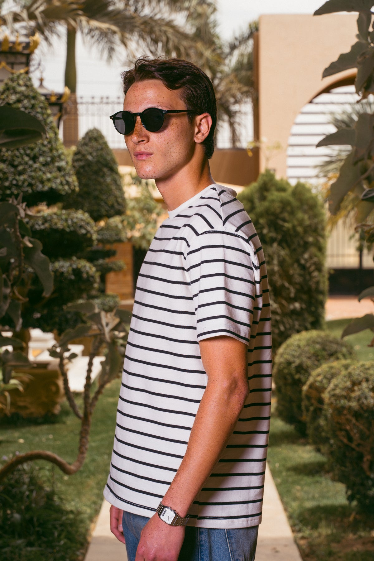 STRIPED T-SHIRT | WHITE