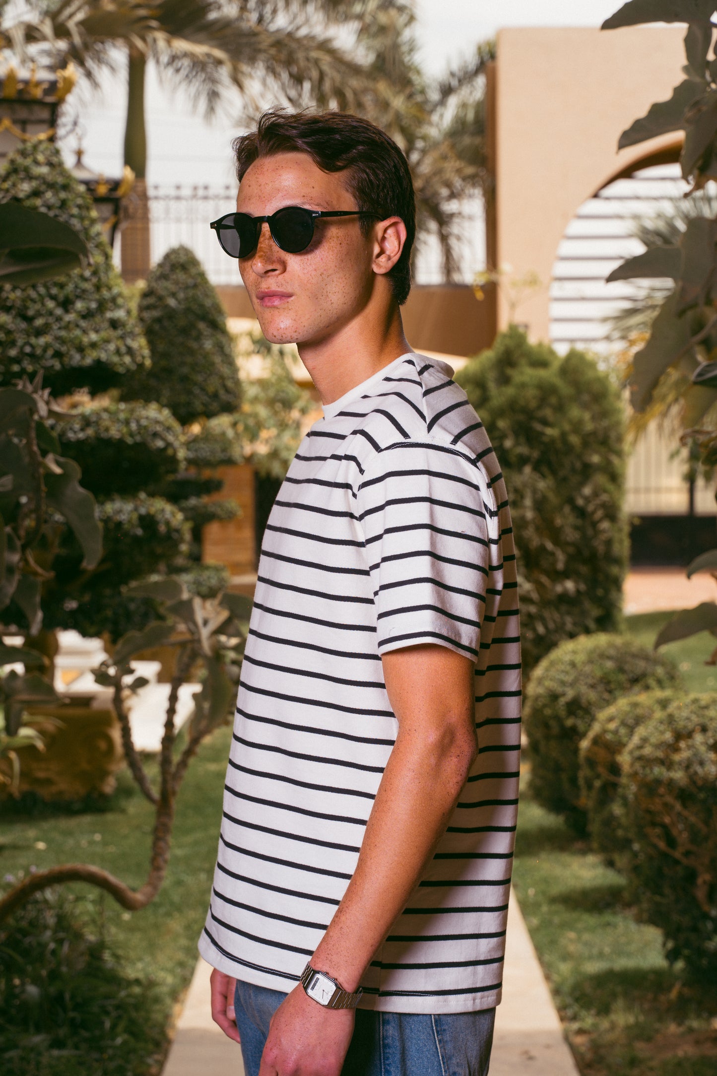 STRIPED T-SHIRT | WHITE