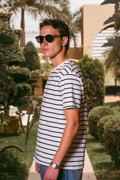 STRIPED T-SHIRT | WHITE