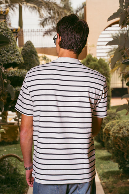 STRIPED T-SHIRT | WHITE