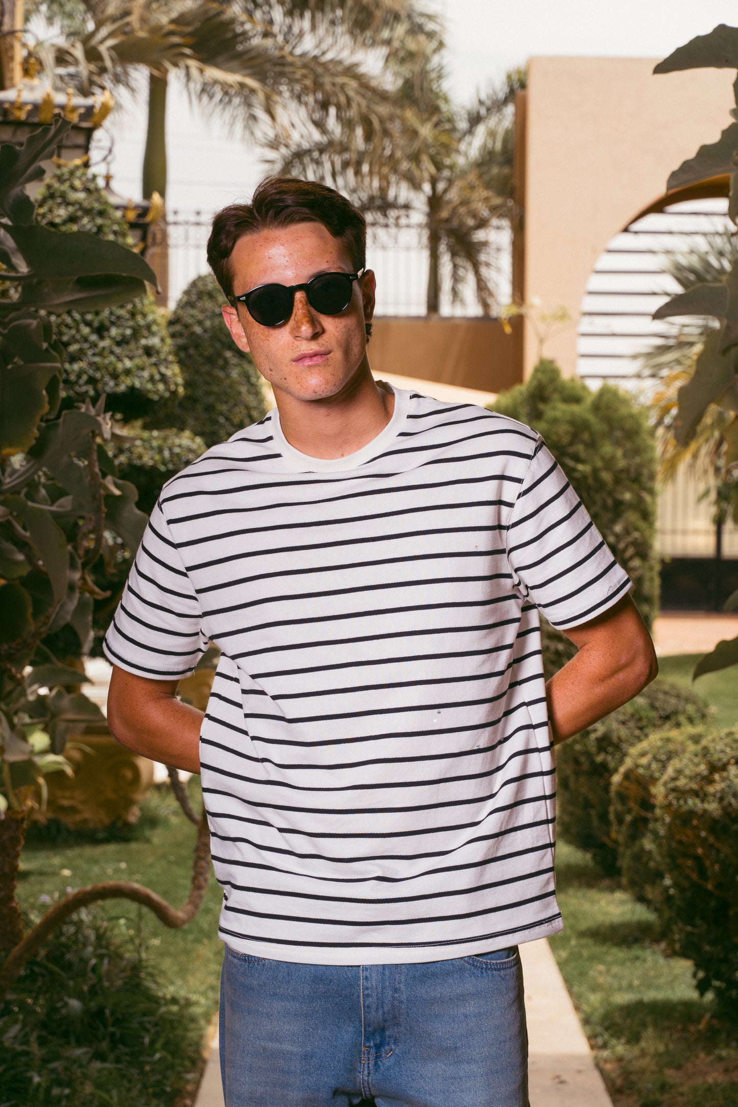 STRIPED T-SHIRT | WHITE