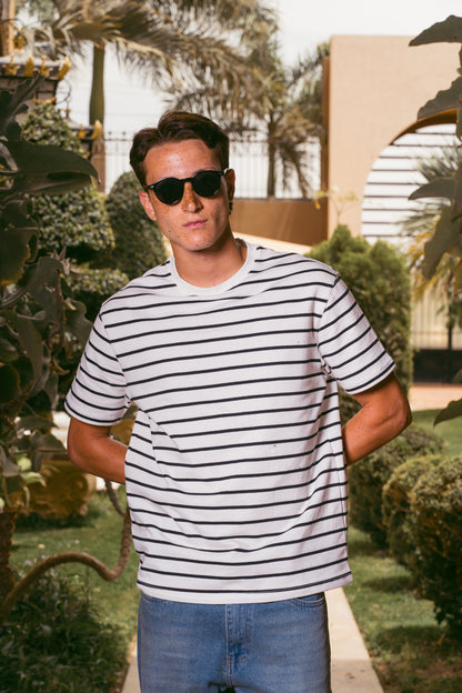 STRIPED T-SHIRT | WHITE