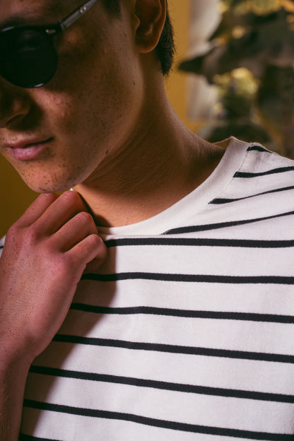 STRIPED T-SHIRT | WHITE