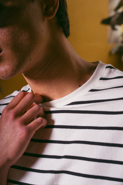STRIPED T-SHIRT | WHITE