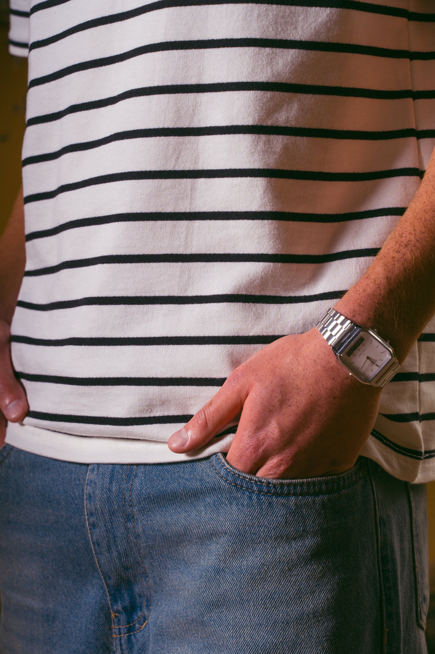 STRIPED T-SHIRT | WHITE