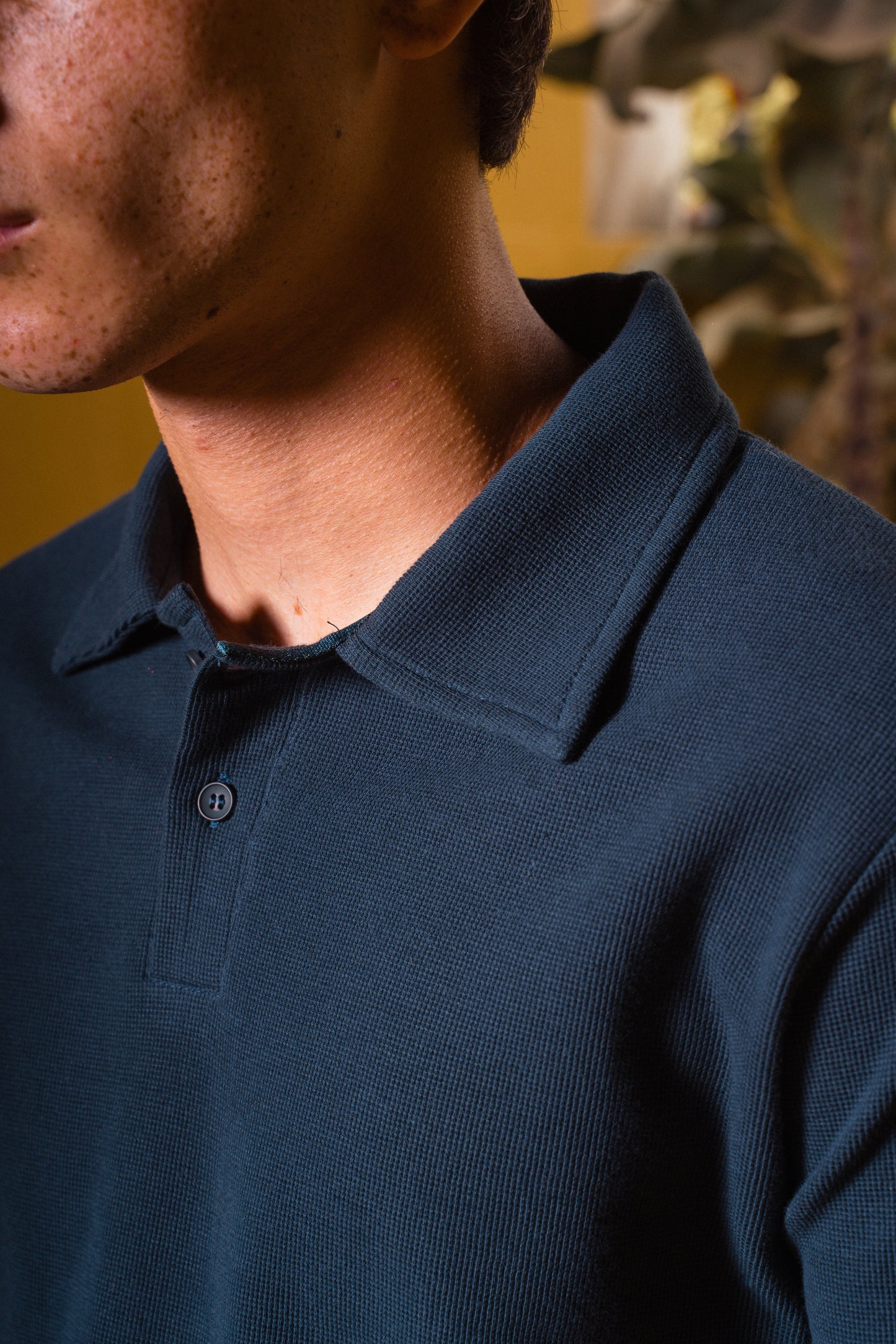 TEXTURED POLO | OLIVE