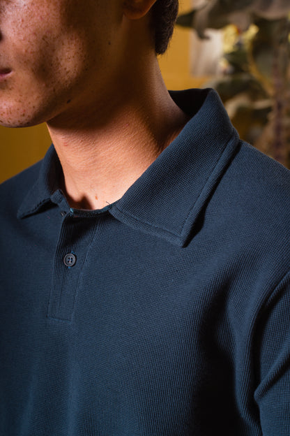 TEXTURED POLO | OLIVE