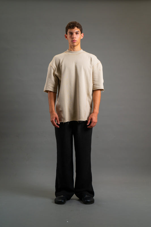 Oversized Heavyweight T-shirt | Beige