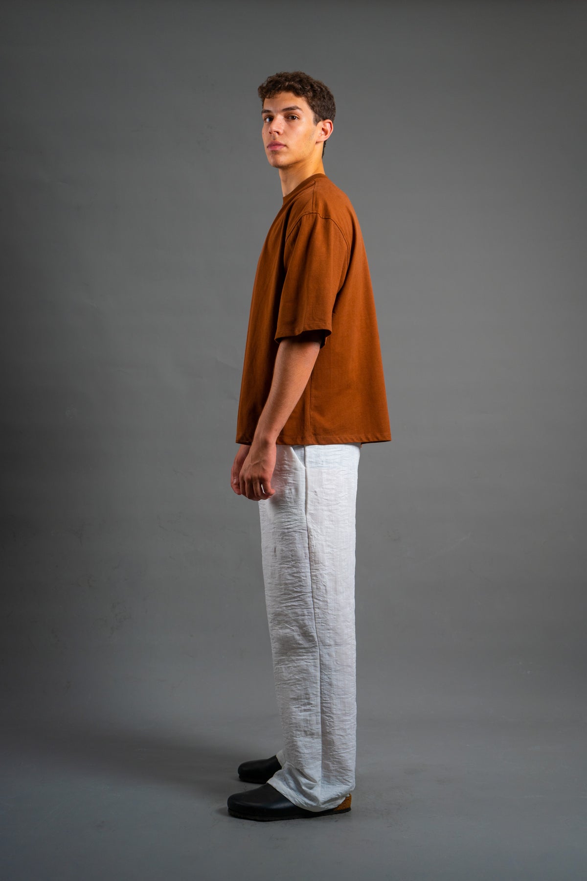 Oversized Boxy fit T-shirt | Intense Brown