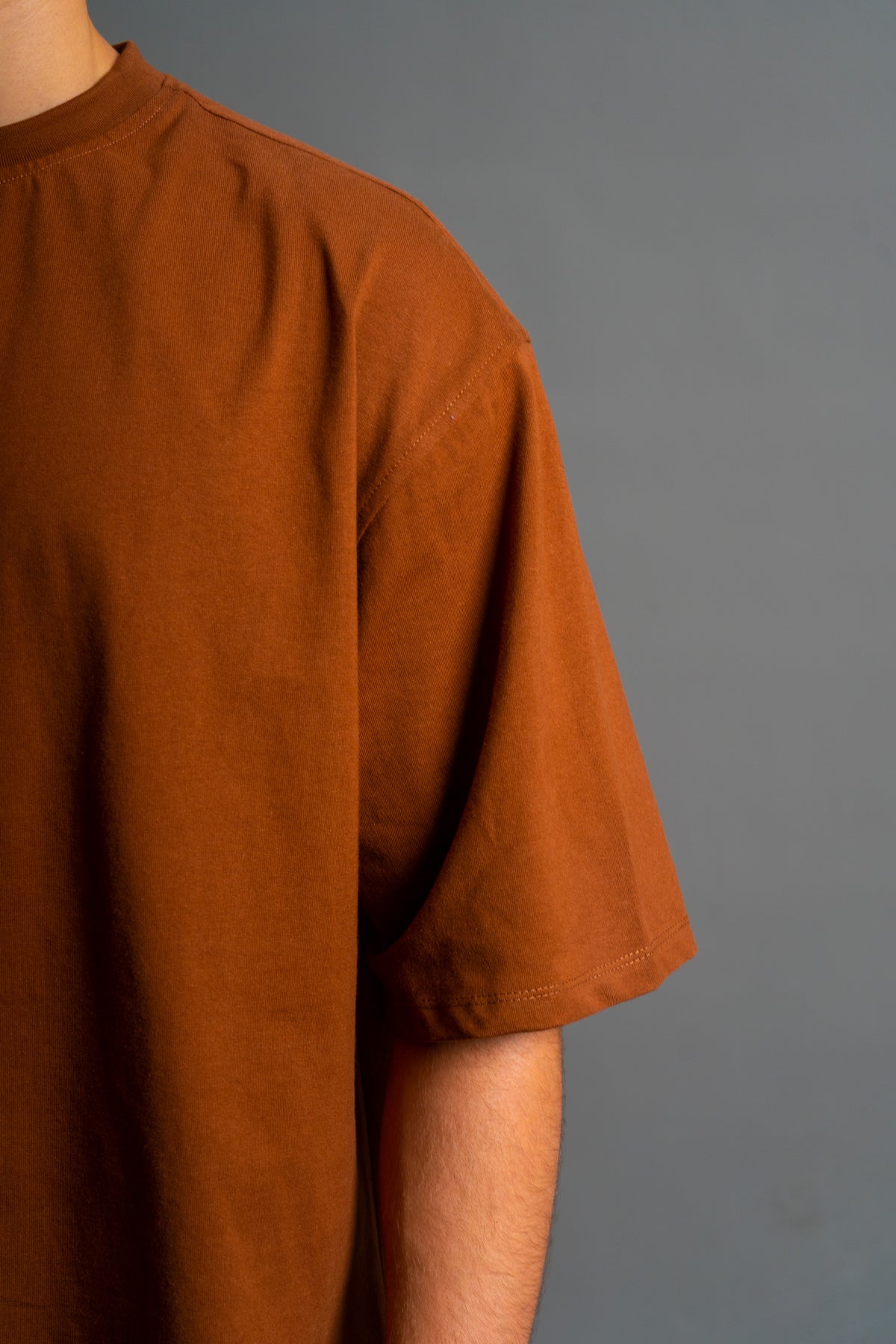 Oversized Boxy fit T-shirt | Intense Brown