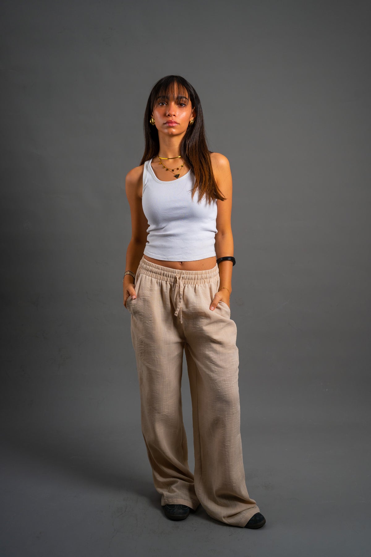 WIDE LINEN | BEIGE