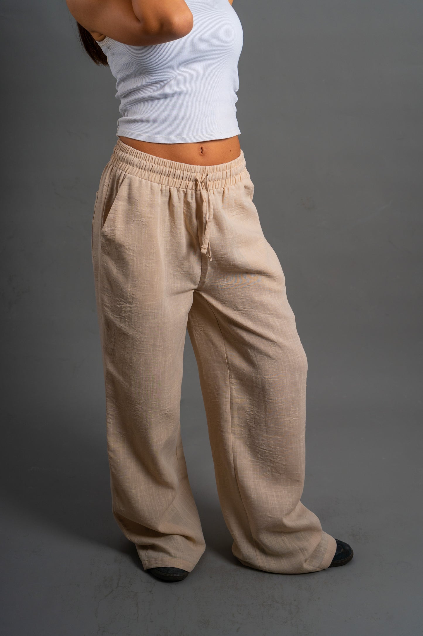 WIDE LINEN | BEIGE