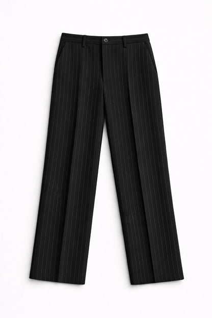 STRIPED PANTS | BLACK