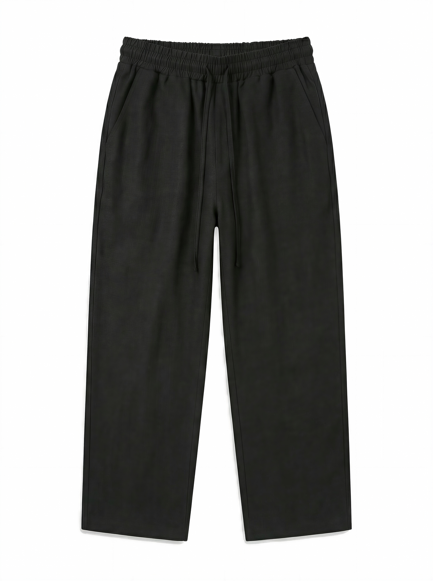 Wide Linen Pants| Void Black