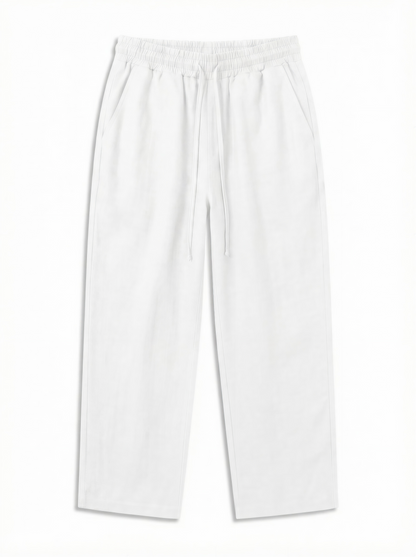 Wide Linen Pants| White