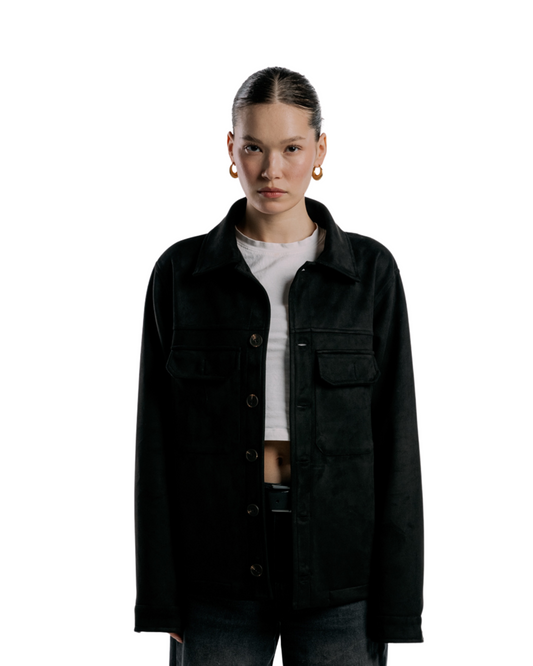 Suede Jacket | Black