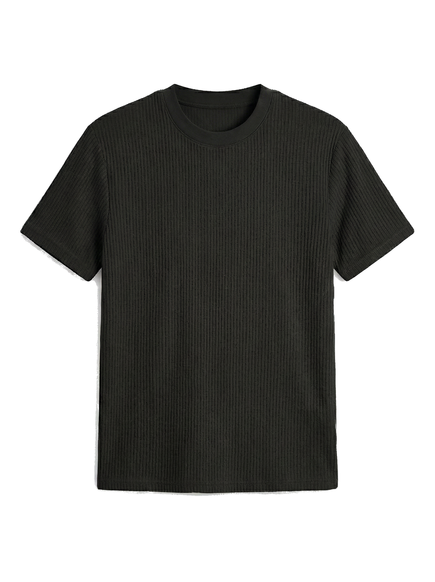 RIBBED T-SHIRT | BLACK