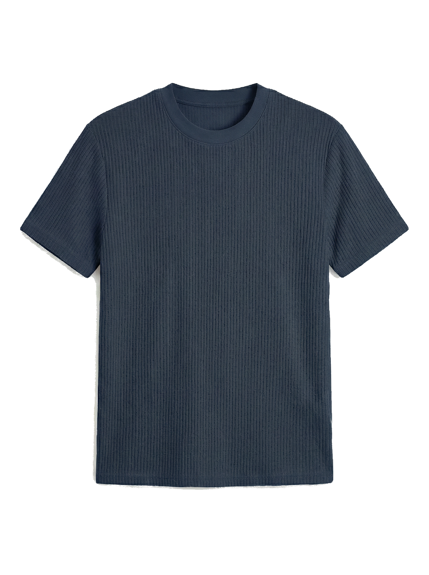 RIBBED T-SHIRT | NAVY